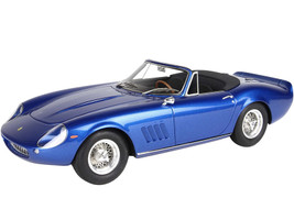 1967 Ferrari 275 GTS/4 NART S/N 10453 Owned Steve McQueen Blue Metallic DISPLAY CASE Limited Edition 200 pieces Worldwide 1/18 Model Car BBR BBR1824-1