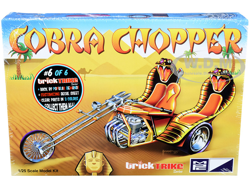 Skill 2 Model Kit Cobra Chopper Trick Trikes Series 1/25 Scale Model MPC MPC896