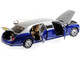 Bentley Mulsanne Grand Limousine Mulliner Silver Frost Moroccan Blue Metallic 1/18 Diecast Model Car Almost Real 830601