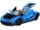 Lamborghini Centenario Blue Black Top Stripes Hyper-Spec Series 1/24 Diecast Model Car Jada 32714