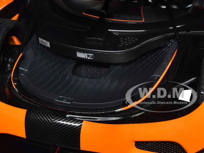 Koenigsegg Agera RS Cone Orange Black Carbon Accents 1/18 Model