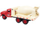 1960 Ford Cement Mixer Truck Morse Sand Gravel Red Cream 1/87 HO Scale Model Classic Metal Works 30615