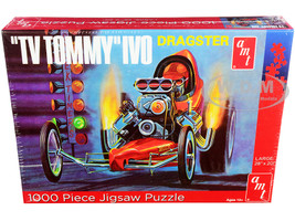 Jigsaw Puzzle TV Tommy Ivo Dragster MODEL BOX PUZZLE 1000 piece AMT AWAC009-TOMMY