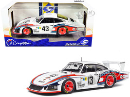 Porsche 935 RHD Right Hand Drive Moby Dick #43 Manfred Schurti Rolf Stommelen Martini Racing Porsche System 24H Le Mans 1978 Competition Series 1/18 Diecast Model Car Solido S1805401