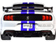 2020 Ford Mustang Shelby GT500 White Blue Stripes 1/18 Diecast Model Car Solido S1805904