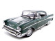 1957 Chevrolet Bel Air Hard Top Green 1/18 Diecast Model Car Motormax 73180