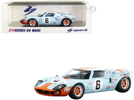 Ford GT 40 RHD Right Hand Drive #6 Jacky Ickx Jackie Oliver Gulf Oil Winner 24H Le Mans 1969 1/43 Model Car Spark 43LM69