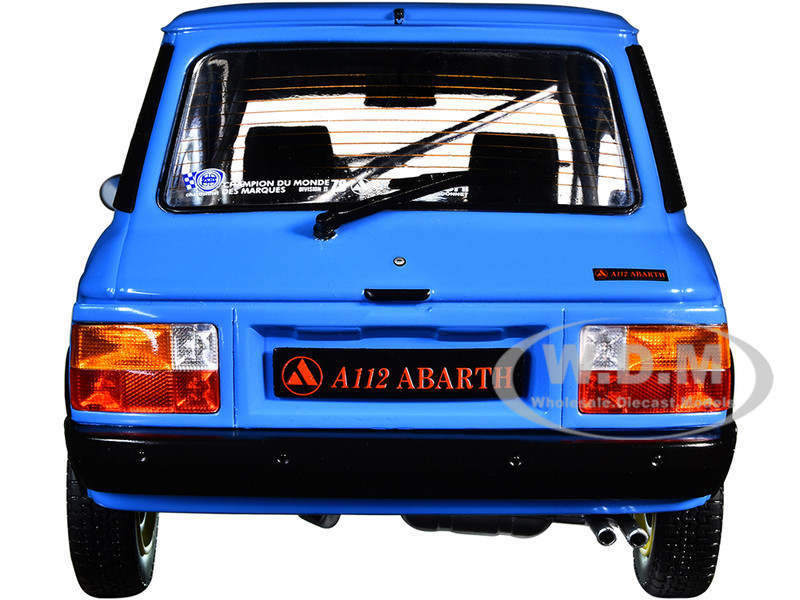 1980 Autobianchi A112 Abarth Blue Chardonnet Rally Car 1/18