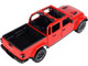 2021 Jeep Gladiator Rubicon Open Top Pickup Truck Red 1/24 1/27 Diecast Model Car Motormax 79370