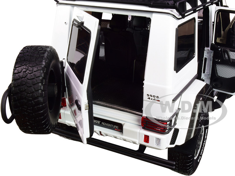 Mercedes Benz Brabus 550 Adventure G-Class 4x4 White With Black Top 1/18 Diecast Model Car By Almost Real -Closeout Items Sales 860305 3 81499.1629069054.800.600