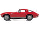 1963 Chevrolet Corvette Stingray Z06 Riverside Red White Stripes American Muscle 30th Anniversary 1/18 Diecast Model Car Autoworld AMM1263