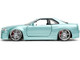 Brian's Nissan Skyline GT-R BNR34 RHD Right Hand Drive Turquoise Metallic Fast & Furious Movie 1/24 Diecast Model Car Jada 32608