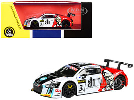 Audi R8 LMS #3 Ash Samadi Daniel Gaunt Matt Halliday KFC Bathurst 12 Hour 2017 1/64 Diecast Model Car Paragon PA-55275