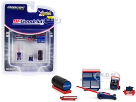 BFGoodrich Tires 6 piece Shop Tools Set Shop Tool Accessories Series 4 1/64 Models Greenlight 16080 B