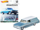 1964 Chevrolet Nova Panel Light Blue Metallic White Top Fast Wagons Series Diecast Model Car Hot Wheels GRJ66