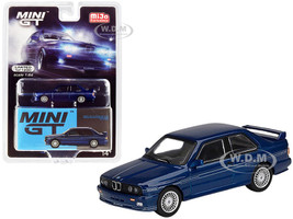 BMW M3 E30 Alpina B6 3.5S Alpina Blue Limited Edition 1200 pieces Worldwide 1/64 Diecast Model Car True Scale Miniatures MGT00120