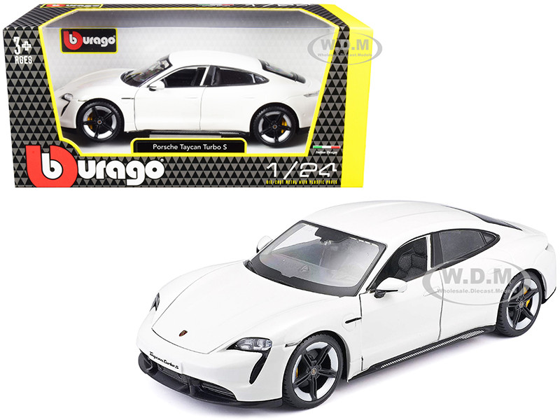Details about   Welly 1/24 Diecast Porsche Taycan Turbo S car model door & bonnet openable Red 
