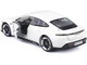 Porsche Taycan Turbo S White 1/24 Diecast Model Car Bburago 21098