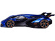 Lamborghini V12 Vision Gran Turismo Blue Metallic 1/18 Diecast Model Car Maisto 31454