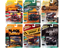 Street Freaks 2021 Set A of 6 Cars Release 1 1/64 Diecast Model Cars Johnny Lightning JLSF019 A