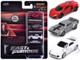 Fast & Furious Movie 3 piece Set Series 4 Nano Hollywood Rides Series Diecast Model Cars Jada 32482