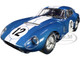 1965 Shelby Cobra Daytona Coupe #12 Blue Metallic White Stripes 1/18 Diecast Model Car Shelby Collectibles SC146