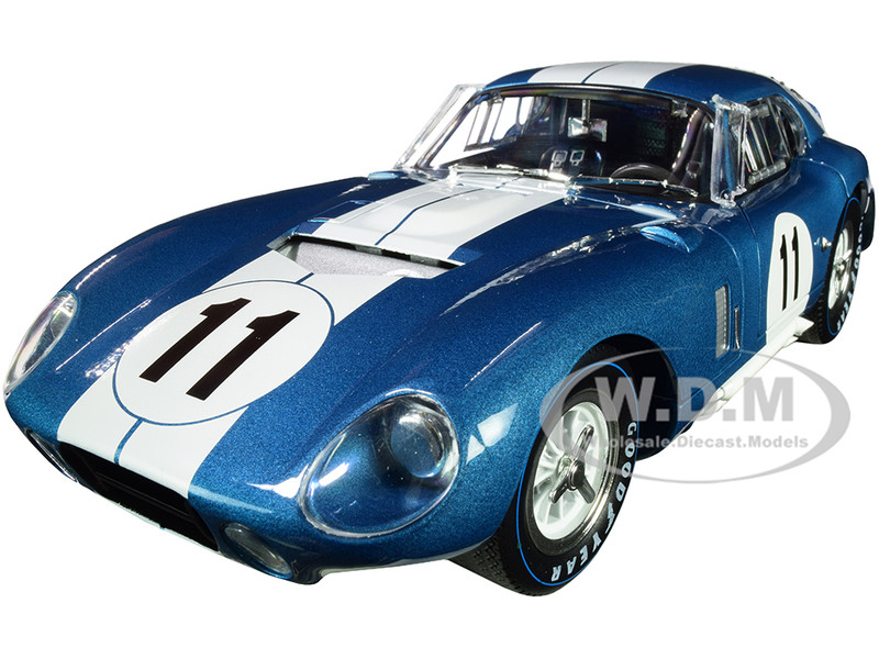 1965 Shelby Cobra Daytona Coupe #11 Blue Metallic with White