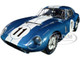 1965 Shelby Cobra Daytona Coupe #11 Blue Metallic White Stripes 1/18 Diecast Model Car Shelby Collectibles SC149
