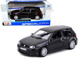 Volkswagen Golf R32 Matt Black Special Edition Series 1/24 Diecast Model Car Maisto 31290