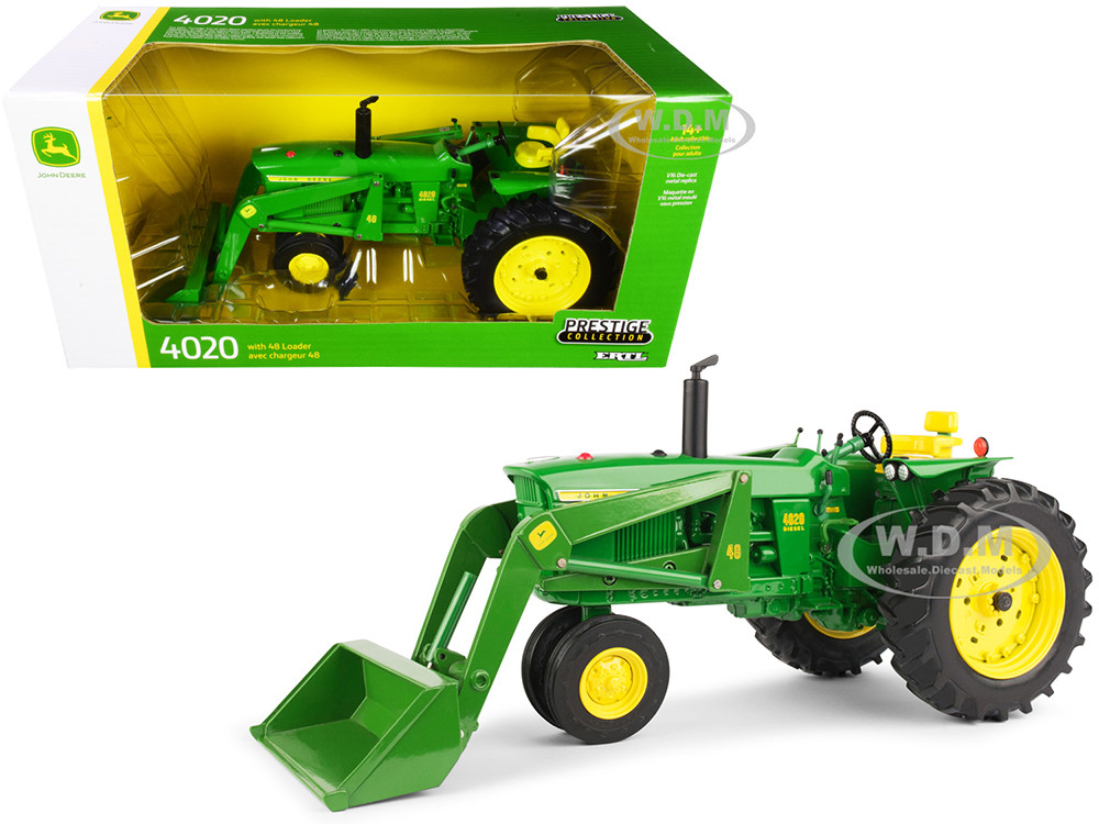 de wind is sterk kiezen Wordt erger John Deere 4020 Narrow Front Tractor 48 Loader Green Prestige Collection  Series 1/16 Diecast Model