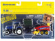 New Holland T8.380 Genesis Tractor Blue New Holland Big Baler 330 Red 3 Bales Set 3 pieces 1/64 Diecast Models ERTL TOMY 13948