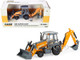 Case 580 Super N WT Backhoe Loader Orange Gray Case Construction Series 1/50 Diecast Model ERTL TOMY 14991