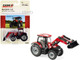 Case IH Maxxum 145 Tractor Front Loader Red Black Case IH Agriculture Series 1/64 Diecast Model ERTL TOMY 44148