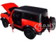 2021 Ford Bronco Wildtrak Red Black Top Special Edition 1/18 Diecast Model Car Maisto 31456
