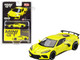 2020 Chevrolet Corvette Stingray Accelerate Yellow Metallic Limited Edition 2400 pieces Worldwide 1/64 Diecast Model Car True Scale Miniatures MGT00195
