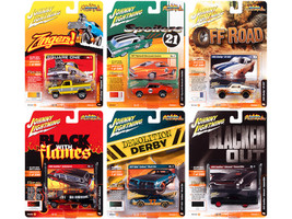 Street Freaks 2021 Set B of 6 Cars Release 1 1/64 Diecast Model Cars Johnny Lightning JLSF019 B