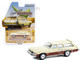 1976 Pontiac Grand LeMans Safari Bavarian Cream Woodgrain Sides Estate Wagons Series 6 1/64 Diecast Model Car Greenlight 36010 D