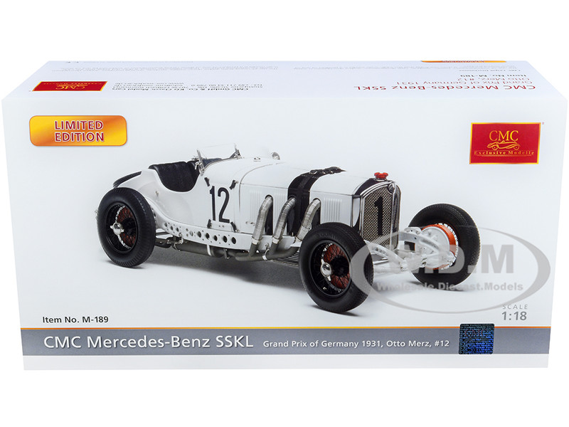 Mercedes Benz SSKL #12 Otto Merz Grand Prix Germany 1931 Limited