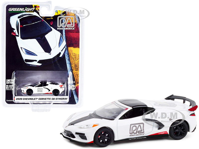 2020 Chevrolet Corvette C8 Stingray White Black Road America