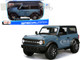 2021 Ford Bronco Badlands Blue Black Top Special Edition 1/24 Diecast Model Car Maisto 31530