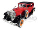 1931 Peerless Master 8 Sedan Cinnamon Red Black 1/18 Diecast Model Car Autoworld AW284