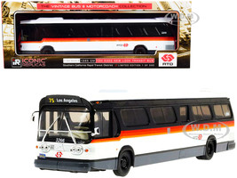 1965 GM TDH 5303 New Look Transit Bus #75 Los Angeles RTD Southern California Rapid Transit District White Black Stripes The Vintage Bus & Motorcoach Collection Limited Edition 500 pieces Worldwide 1/43 Diecast Model Iconic Replicas 43-0293