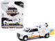 2015 RAM 3500 Dually Crane Truck Port of Miami Tunnel White Graphics Dually Drivers Series 7 1/64 Diecast Model Car Greenlight 46070 C