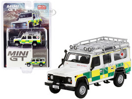 Land Rover Defender 110 RHD Right Hand Drive British Red Cross Search & Rescue 1/64 Diecast Model Car True Scale Miniatures MGT00159