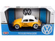 1966 Volkswagen Beetle Taxi Yellow White Top 1/24 Diecast Model Car Motormax 79577