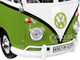 Volkswagen T1 Pickup Canopy Green White Trailer Road Service 1/24 Diecast Model Car Motormax 79676