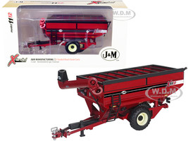 J&M 1112 X-Tended Reach Grain Cart Dual Wheels Red 1/64 Diecast Model SpecCast JMM009