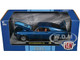 1970 Ford Mustang Mach 1 428 Dark Blue Metallic Bright Blue Stripes Limited Edition 7000 pieces Worldwide 1/24 Diecast Model Car M2 Machines 40300-86 A