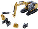 CAT Caterpillar 320F L Hydraulic Tracked Excavator 5 Work Tools Play & Collect! 1/64 Diecast Model Diecast Masters 85636