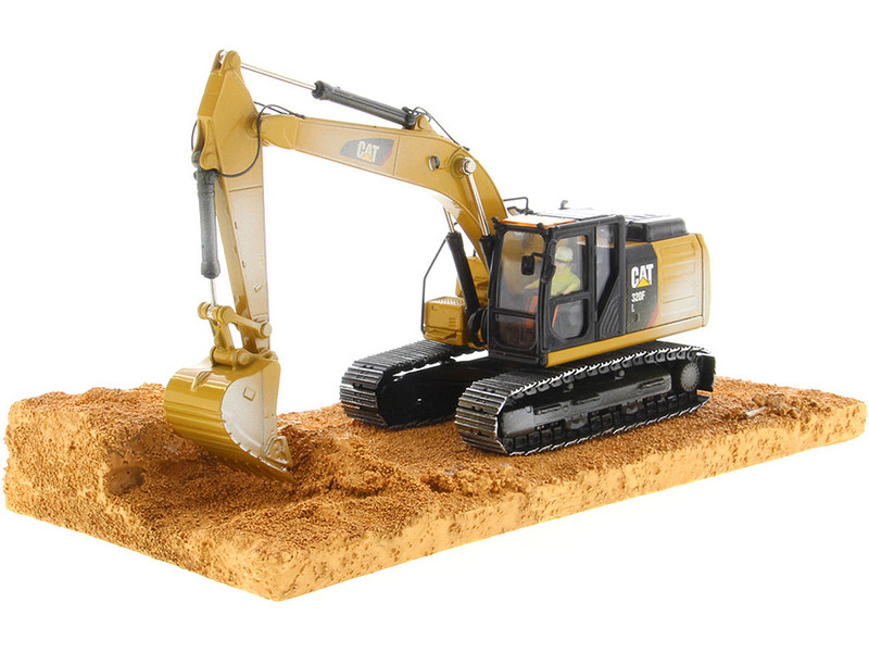 CAT Caterpillar 320F Weathered Tracked Excavator Operator Weathered Series 1/50 Diecast Model Diecast Masters 85701